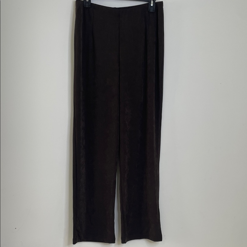 Chico's Brown Ribbed Trousers Travelers